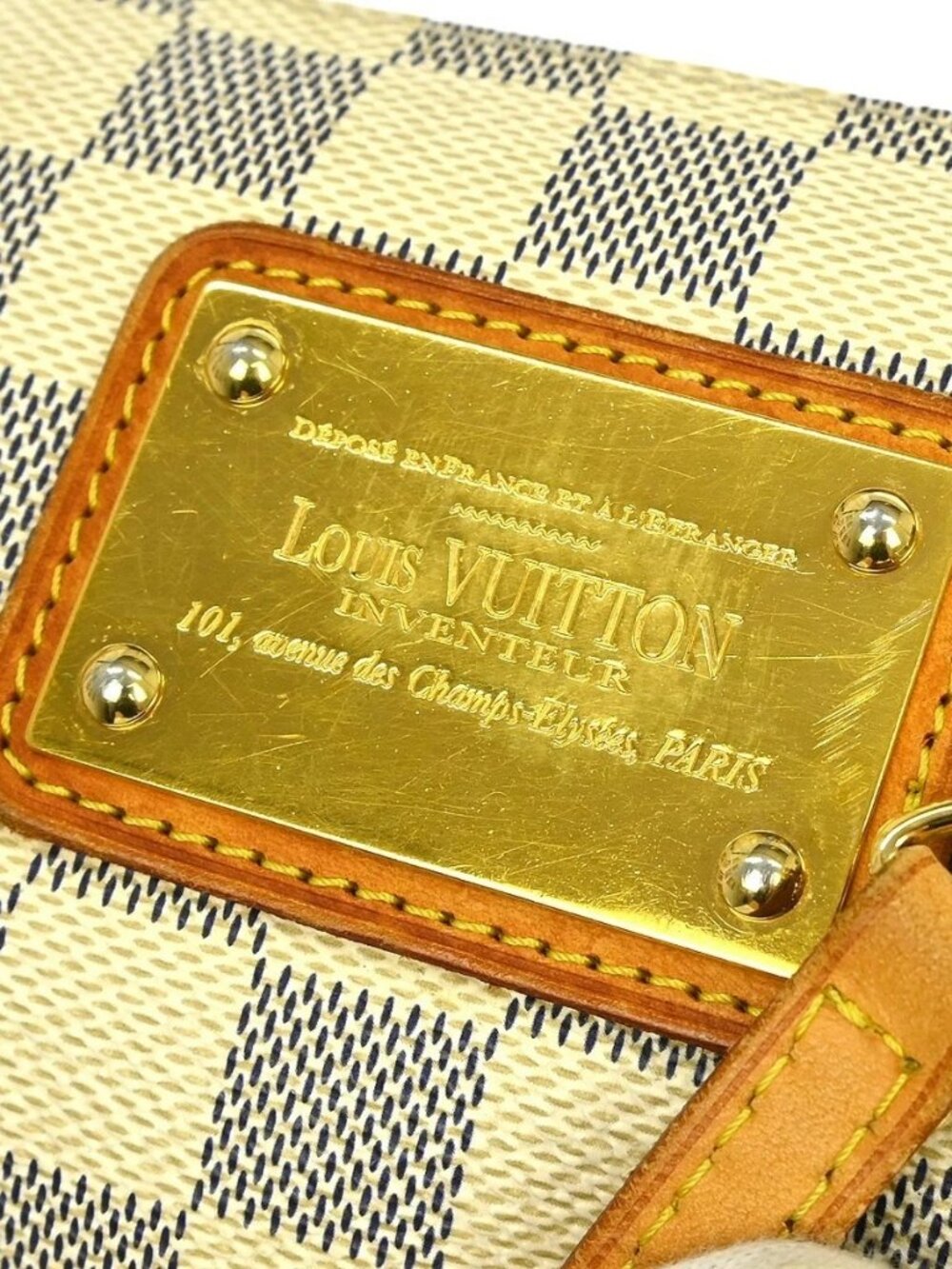 LOUIS VUITTON DAMIER AZUR EVA 2WAY CHAIN HANDBAG N55214 DU0171 NQ06836 - Picture 4 of 15